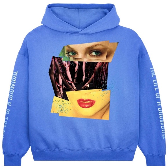 Official Taylor Swift THE LIFE OF A SHOWGIRL Violet Blue Hoodie - Brand New - Picture 10 of 10